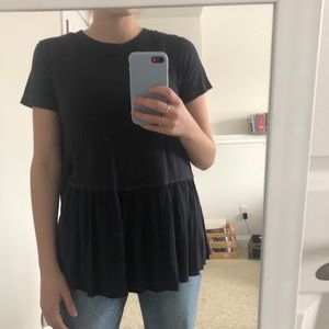 Urban outfitters peplum flowy top